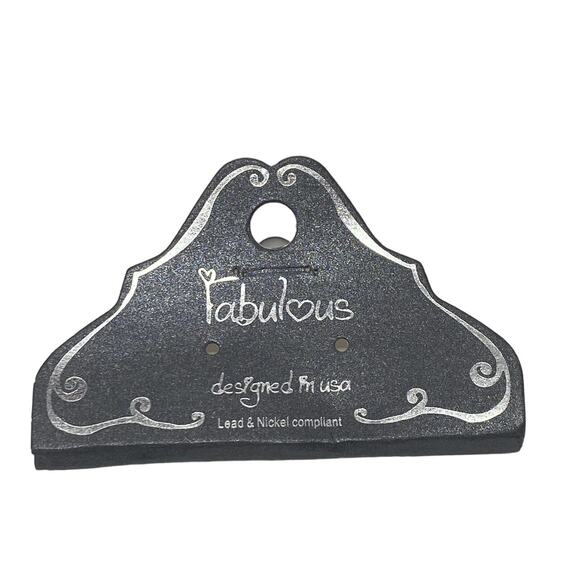 Fabulous Fashion 15” Gold Chain Necklace & Earrings Red Green Blue Disc Bib USA - Picture 9 of 16